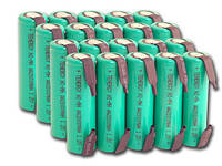 Tenergy 2000 mAh Solder Tags - с лепестками под пайку (АА). Цена за 1 шт.