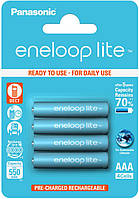 Panasonic Eneloop Lite 600 mAh (min 550 mAh) BK-4LCCE/4BE в блистере. 3000 Циклов! (AAA). Цена за уп. 4 шт.