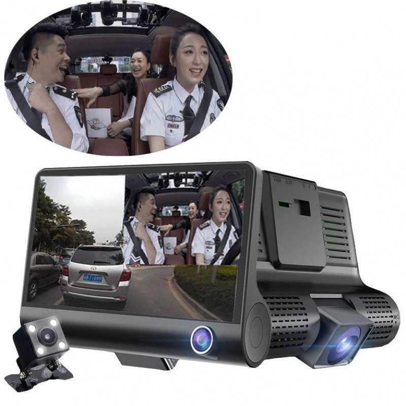 Відеореєстратор із 3 камерами Car DVR WDR Full HD 1080P
