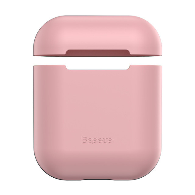 Baseus чохол для навушників Apple AirPods — Оригінальний рожевий сірий кейс-футляр для навушників