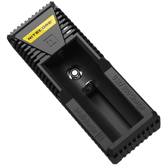 Зарядний пристрій Nitecore Intellicharger i1 (1 канал+порт для зарядки електронних сигарет)