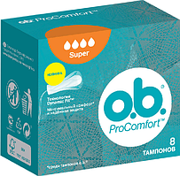 Тампони O.B. ProComfort, 4 краплі (8 шт.)