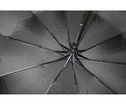 Парасоля напівавтомат чоловіча, 10 спиць, антивітер/Calm Rain, фото 1