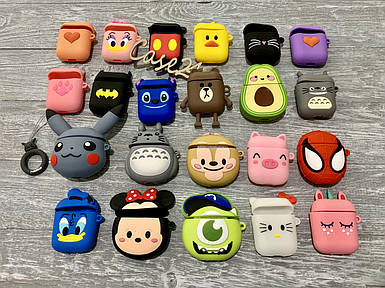 Чохол 3D на навушники Airpods з карабіном