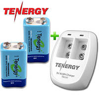 Комплект: Tenergy TN 141 и 2 аккумулятора Tenergy Крона 250 mAh.