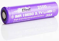 Efest 18650 2500 mah высокотоковый IMR аккумулятор (ток разряда 35A).