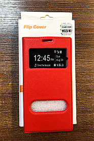 Чохол-книжка на телефон Meizu M2 червоного кольору