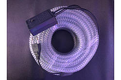Дюралейт гофрований LED з контролером білий, 10 метрів