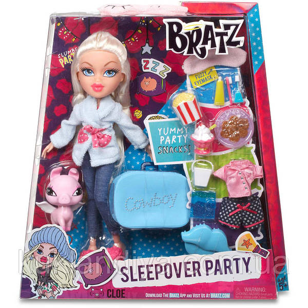 Кукла Bratz Хлоя Пижамная вечеринка - Sleepover Party Cloe купить в Украине  недорого, интернет-магазин - КукляндиЯ