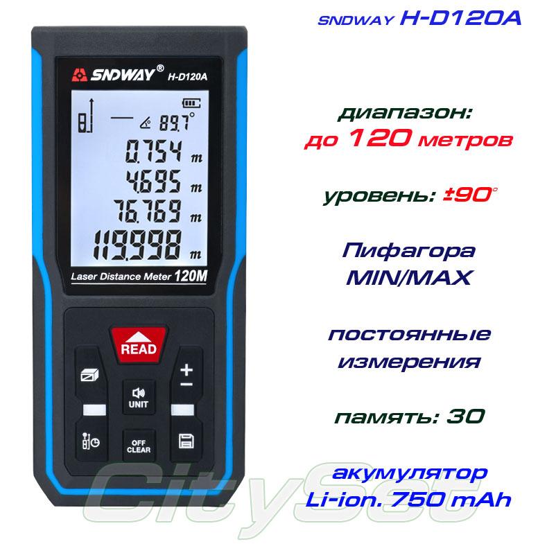 SNDWAY H-D510A лазерна рулетка до 50 метрів