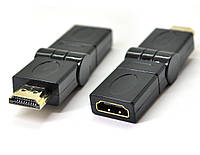 Переходник HDMI - HDMI 360 градусов (папа-мама) (02414)