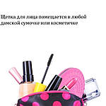 Щітка для обличчя електрична Doc-team brush LED щітка масажер силіконова для чищення ультразвукова, фото 7