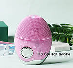 Щітка для обличчя електрична Doc-team brush LED щітка масажер силіконова для чищення ультразвукова, фото 6