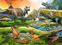 Пазлы Castorland 100 элементов "Мир динозавров" (B-111084)
