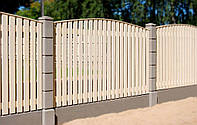 Деревянный забор для дачи LNK