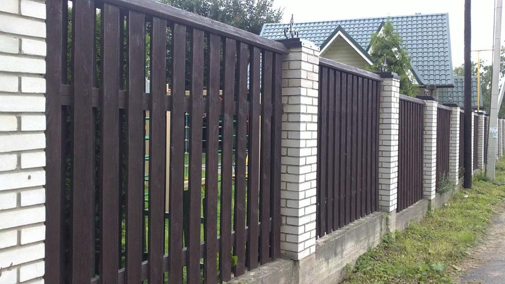 Деревянный забор "Шахматка вертикальная" 2000*1700 мм - фото 2 - id-p1080863973
