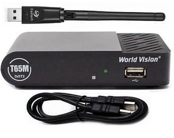 Тюнер Т2 World Vision T624D3 + Wi-Fi адаптер + hdmi