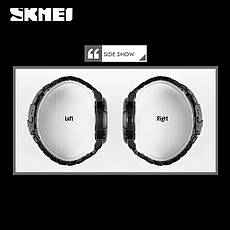 Оригінальний чоловічий годинник Skmei 9178 Skull Black-Silver, фото 3