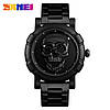 Оригінальний чоловічий годинник Skmei 9178 Skull Black-Silver, фото 2