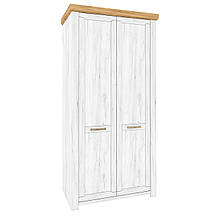 Шафа дводверна в спальню/вітальню з ДСП+МДФ Sudbury F Blonski