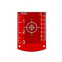 Магнитная лазерная мишень (рефлектор) красная MR107