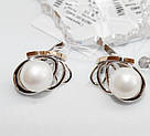Сережки з перлами срібло Ірма, фото 3
