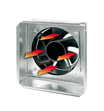 Жаростійкий вентилятор з датчиком для терморукава 17х17 см Ø100, фото 2