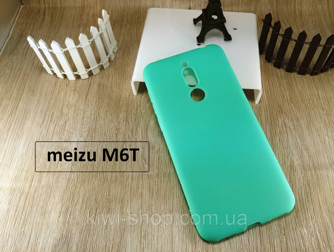 Силіконовий чохол бампер SMTT для Meizu 6T/M6T бірюзовий матовий