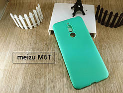 Силіконовий чохол бампер SMTT для Meizu 6T/M6T бірюзовий матовий