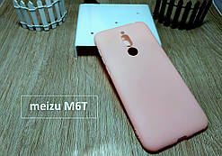 Силіконовий чохол бампер SMTT для Meizu 6T/M6T рожевий матовий