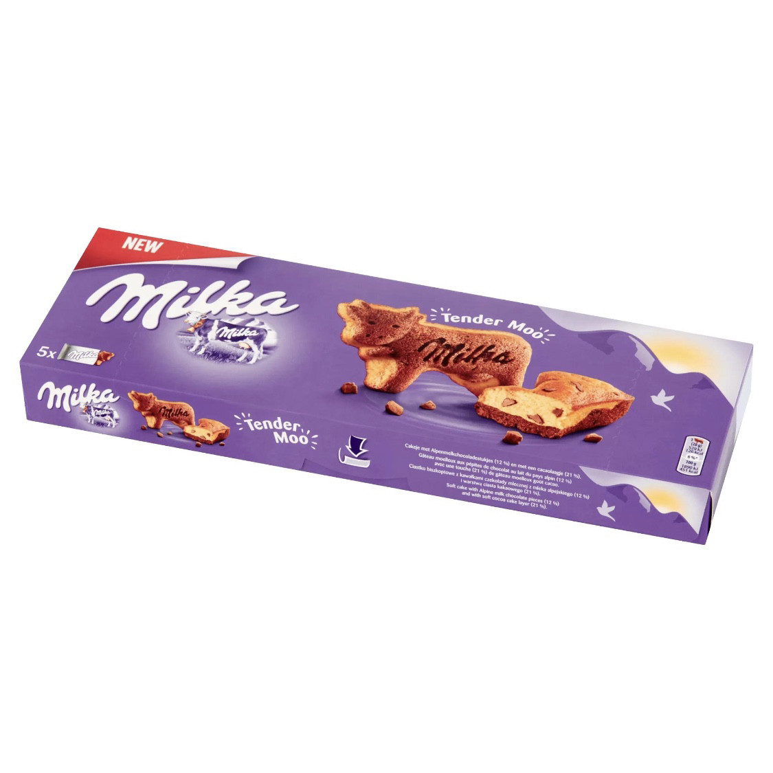 Milka Tender Moo Бісквіти зі шматочками шоколаду 140g