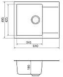 Мийка кварцова VANKOR Orman OMP 02.61 Terra сифон автомат, фото 4