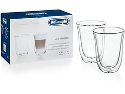 Набір склянок для лате Delonghi Latte Macchiato 220 мл (2 шт.)
