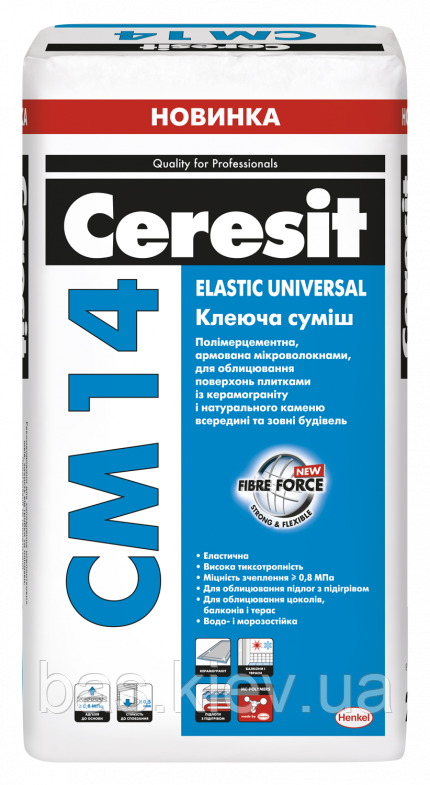CM 14 Клеюча суміш Elastic Universal, 25 кг.