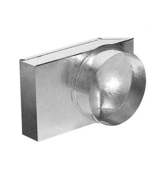 Перехідник канал-труба 90° Ø100