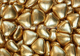 Декоративні перлини — Серце золото 1 кг