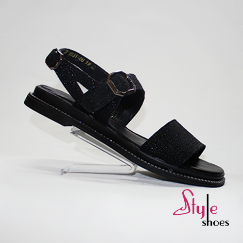 Босоніжки жіночі шкіряні чорні “Style Shoes” 37