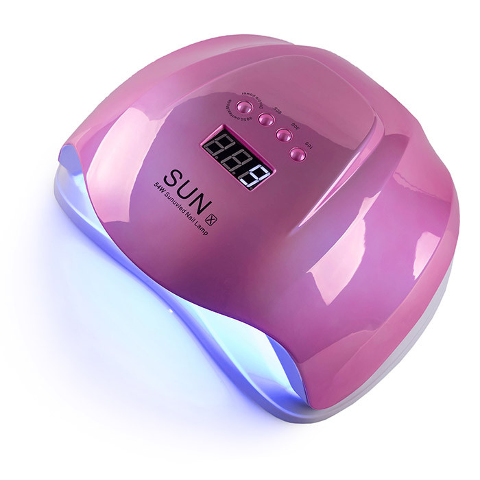 UV-Led Лампа Sun X Mirror 54W (Дзеркально-рожева), фото 1