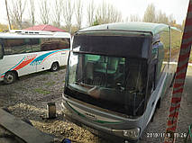 Производство и замена лобового стекла триплекс на автобусе MAN Irizar  в Никополе (Украина). 9