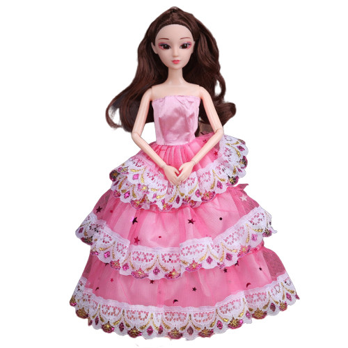 Рухома (шарнірна) bjd автора лялька в яскравому сукню зірки Рожевий