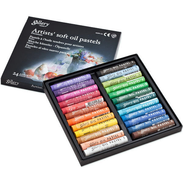 Пастель олійна 24 кольори, м'яка Mungyo Artists' soft oil pastels MOPV-24