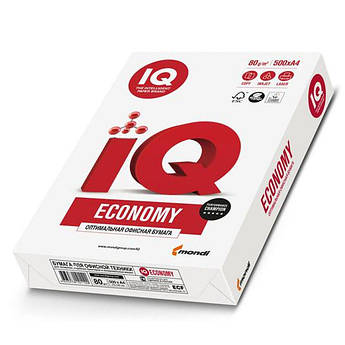 Папір офісний А4, 80 г/м2, 500 аркушів, IQ Economy