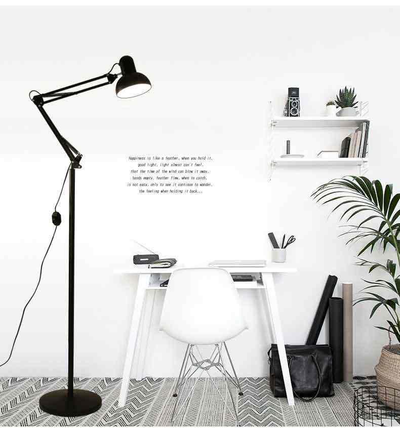 Торшер регульований в стилі лофт чорний 930 чорний, фото 1
