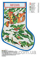 Заготовка для вишивання бісером С3. НОВОГОДНІЙ САПІЖОК 3