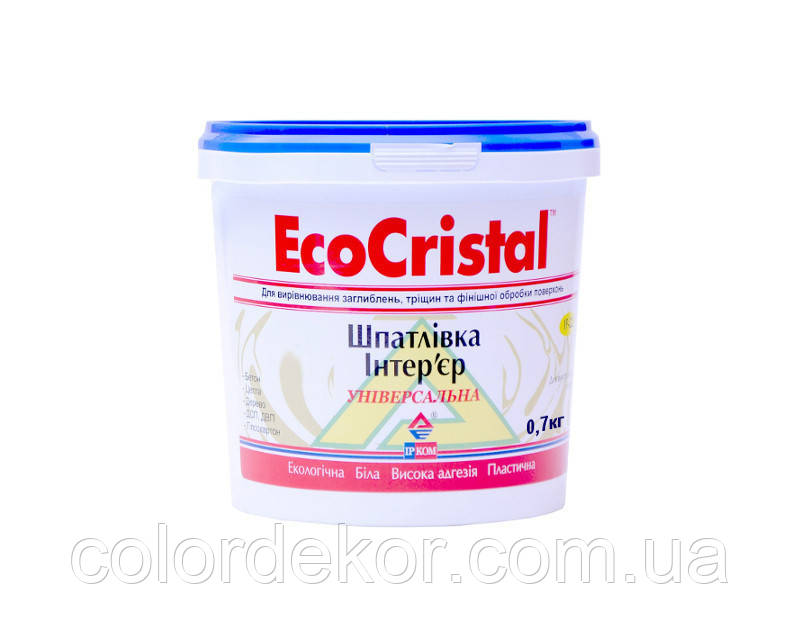 Шпаклівка акрилова Ірком Інтер'єр ІР-22 (біла) 1,5 кг