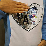 Світшот утеплений для вагітних і годування Серце 6767-2, фото 2