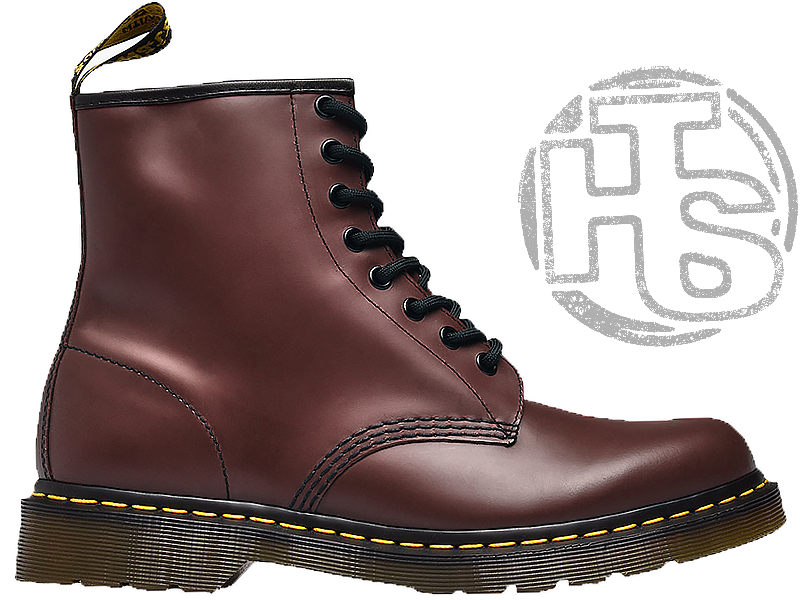 Чоловічі черевики Dr Martens Boots 1460 Smooth Cherry Red (с мехом) 11821600