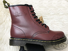 Чоловічі черевики Dr Martens Boots 1460 Smooth Cherry Red (с мехом) 11821600, фото 2