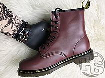 Чоловічі черевики Dr Martens Boots 1460 Smooth Cherry Red (с мехом) 11821600, фото 4