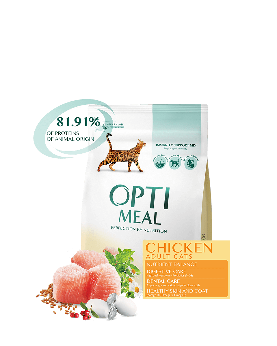 Сухий корм Optimeal Adult Chicken 4 кг